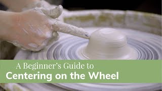 Centering Clay on the Wheel  Pottery Tutorials for Beginners [upl. by Aiynot]