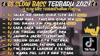 DJ SLOW BASS TERBARU 2024🎵DJ SALAH MU SENDIRI REMIX SLOW BASS🎵DJ CIINAN BANA  FAUZANA🎵 VIRAL TIKTOK [upl. by Ellennej773]