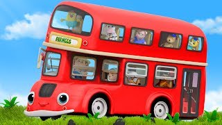 Red Wheels On The Bus  Kindergarten Nursery Rhymes For Children [upl. by Nileuqay398]