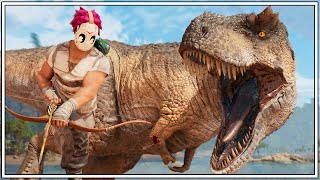 We Run Into Our First Paleo Rex In The Wild  ARK The Center Episode 4 [upl. by Sirmons]