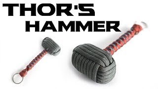 How To Make A Paracord Thors Hammer Key Chain  Paracord Mjolnir Tutorial [upl. by Belamy]