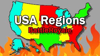 USA Regions Battle Royale With All 50 States [upl. by Urbani]