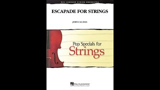 Escapade for Strings by John Cacavas Orchestra  Score and Sound [upl. by Nnahoj]