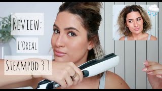 Review amp Unboxing LOréal Steampod On Curly Hair [upl. by Iran]