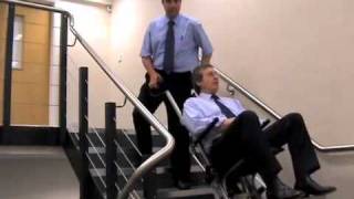 CMAX Powered Mobility Stair Climber Manual Handling Solutions CMAX Powered Stairclimber [upl. by Ymrej641]