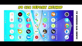 S9 C2C deposit method S9 game game ma Pasay Dalny ka tareeqa [upl. by Atikcir]