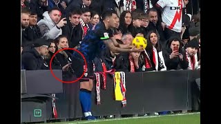 Lucas Ocampos sufre de agresión obscena por parte de fan [upl. by Einaffit]