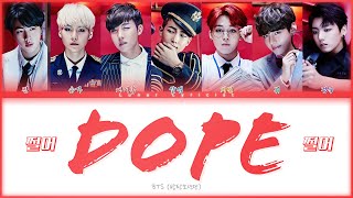 BTS  방탄소년단  쩔어  DOPE  Color Coded Lyrics [upl. by Isyak]