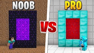 Minecraft  NOOB VS PRO Secret Portal in Minecraft [upl. by Assirrem808]