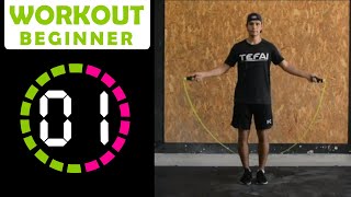 20 MINUTOS SALTANDO LA CUERDA  JUMP ROPE PRINCIPIANTE  WORKOUT 1 [upl. by Ormand]