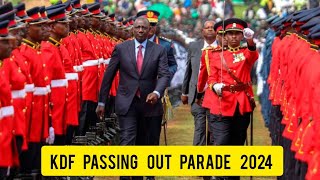 KDF PASSIG OUT PARADE 2024PRESIDENT RUTO PRESIDING OVER THE EVENT [upl. by Shyamal]