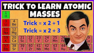 Trick to Learn Atomic Masses of First 30 Elements of the Periodic Table [upl. by Annadiana]