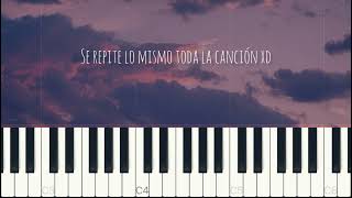 Ausente  Jamby El Favo Acordes Piano Synthesia [upl. by Llerdnod]