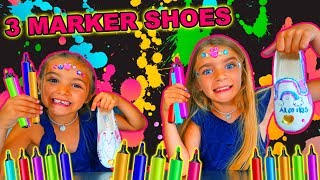 3 MARKER SHOES CHALLENGE LAS RATITAS [upl. by Flavia575]