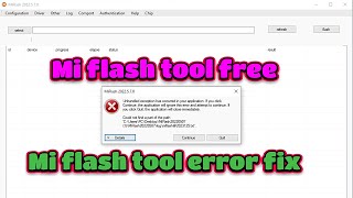 Mi flash tool error  Mi flash tool  Mi flash tool download Mi flash tool driver install error fix [upl. by Mehalick]