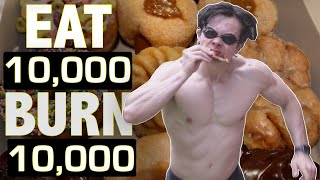 10000 Calorie EAT amp BURN Challenge  Can You Out Train A Bad Diet  Ultimate FOOD CHALLENGE [upl. by Gorrian]