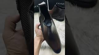 COACH Classic Chelsea Boots Brown firstcopyshoes [upl. by Enaywd]