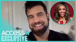 Bachelorette Blake Moynes Reveals Who He Thinks Tayshia Adams Picks [upl. by Filemon262]