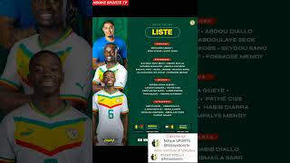 Liste des joueurs convoqués Sénégal vs Burkina Faso et contre Burundi qualifs CAN 2025 S’abonner [upl. by Molini]