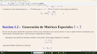 Matemáticas Generativas Valores y Vectores Propios [upl. by Honig747]