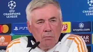 quotNON VOGLIO PARLARE DI CALCIOquot ⛔  Gesto forte di ANCELOTTI alla vigilia di REAL MADRID MILAN 👏🏻 [upl. by Llenaej626]