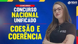 Concurso Nacional Unificado CNU PORTUGUÊS  COESÃO E COERÊNCIA [upl. by Yllod]