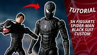 TUTORIAL  Cómo hacer el traje negro de SpiderMan con una figura Bootleg [upl. by Brynne]