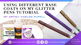 Glitter Pen Tutorial Using Different Bases [upl. by Arinaid395]