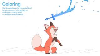 Magic fox  Animation process with notes [upl. by Allissa]