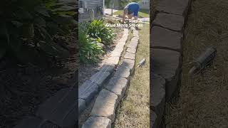 DIY Landscape Paver Edging Installation  StepbyStep Guide shorts landscape 🔨🗿 [upl. by Aala]