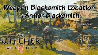 The Witcher 3 Wild Hunt  A Weapon Blacksmith Location [upl. by Latia208]