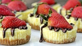 Mini Cheesecake  New YorkStyle  Recipe by ZaTaYaYummy [upl. by Morehouse]