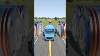 Infinite School Bus vs Hydraulic Crush 8  BeamNGDrive [upl. by Selohcin]