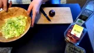 ASMR Soft Spoken  Cooking video Making a salad [upl. by Aerdnuahs]