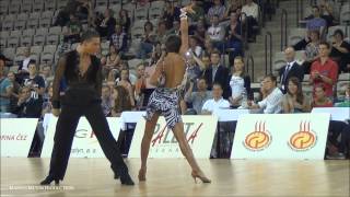 Prague Open 2012  World Open Latin  solo Chacha  Roman Gerbey amp Vera Bondareva [upl. by Aremahs]