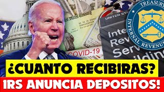 ¿CUANTO RECIBIRAS IRS Anuncia DEPOSITOS DIRECTOS de Hasta 1395 Llega en Pocos Días [upl. by Ainek409]