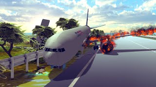 Airplane Crashes Midair Collisions and Shootdowns  Besiege [upl. by Varien]