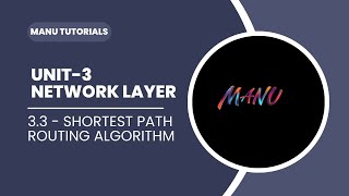 33  Shortest path Routing Algorithmcomputernetworks networklayer [upl. by Hammerskjold185]