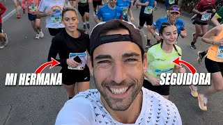 CORRO LA MEDIA MARATÓN DE BARCELONA CON MI HERMANA Y UNA SEGUIDORA [upl. by Som583]