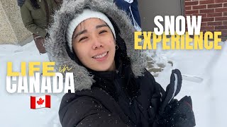 Canada Life Vlog 3 Snow Experience 😁🇨🇦 [upl. by Eki]