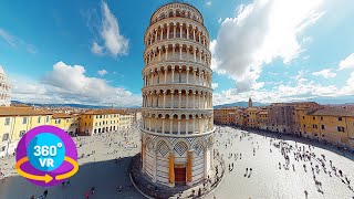 Pisa Italy 🇮🇹 4K 360° VR Walking Tour [upl. by Otrebliw]