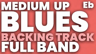 Blues in Eb Jazz Backing Track Swing 180 bpm Brushes  FULL BAND [upl. by Aynotal466]