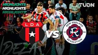 HIGHLIGHTS  Alajuelense 1 vs 5 New England  CONCACHAMPIONS 2024  TUDN [upl. by Mueller]