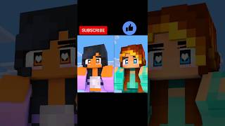 Aphmau Hello Kitty 🐈 Meme Minecraft Animation  Aphmau 💜 X KIM 💚 shorts [upl. by Adel]