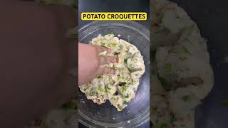 Potato Croquettes Recipe 🥔🍴 Foodie SnackHack [upl. by Nedrob]