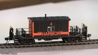 Review Bluford Shops Harbor Belt Transfer Caboose HO Scale [upl. by Christiansen]