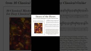 Dance of the Hours from La Gioconda Short easy classical guitar [upl. by Lole]