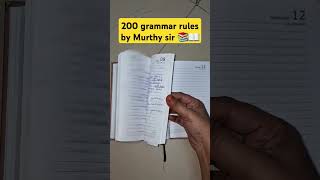 200 grammar rules by Murthy sir 🎯📚📖murthy sir englishenglishgrammaribpsrrb sbi bankingexams [upl. by Neras328]