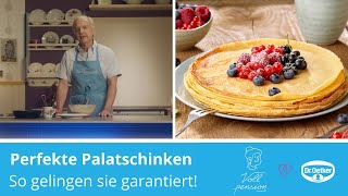 Perfekte Palatschinken  so wirds gemacht [upl. by Ahsenra]