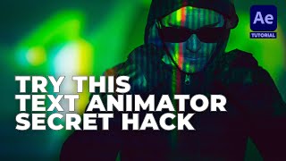 TIME SAVING Text Animator Hack in Adobe After Effects [upl. by Melonie105]